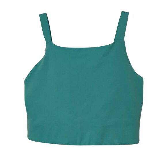 Girlfriend Collective Bra Mia High Neck Bright Teal Blue Green XS - Picture 3 of 12